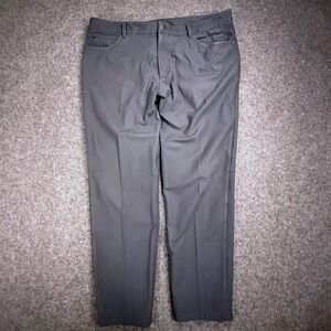 7 Diamonds Mens Infinity Slim Fit Performance Pants Charcoal Gray 38x30